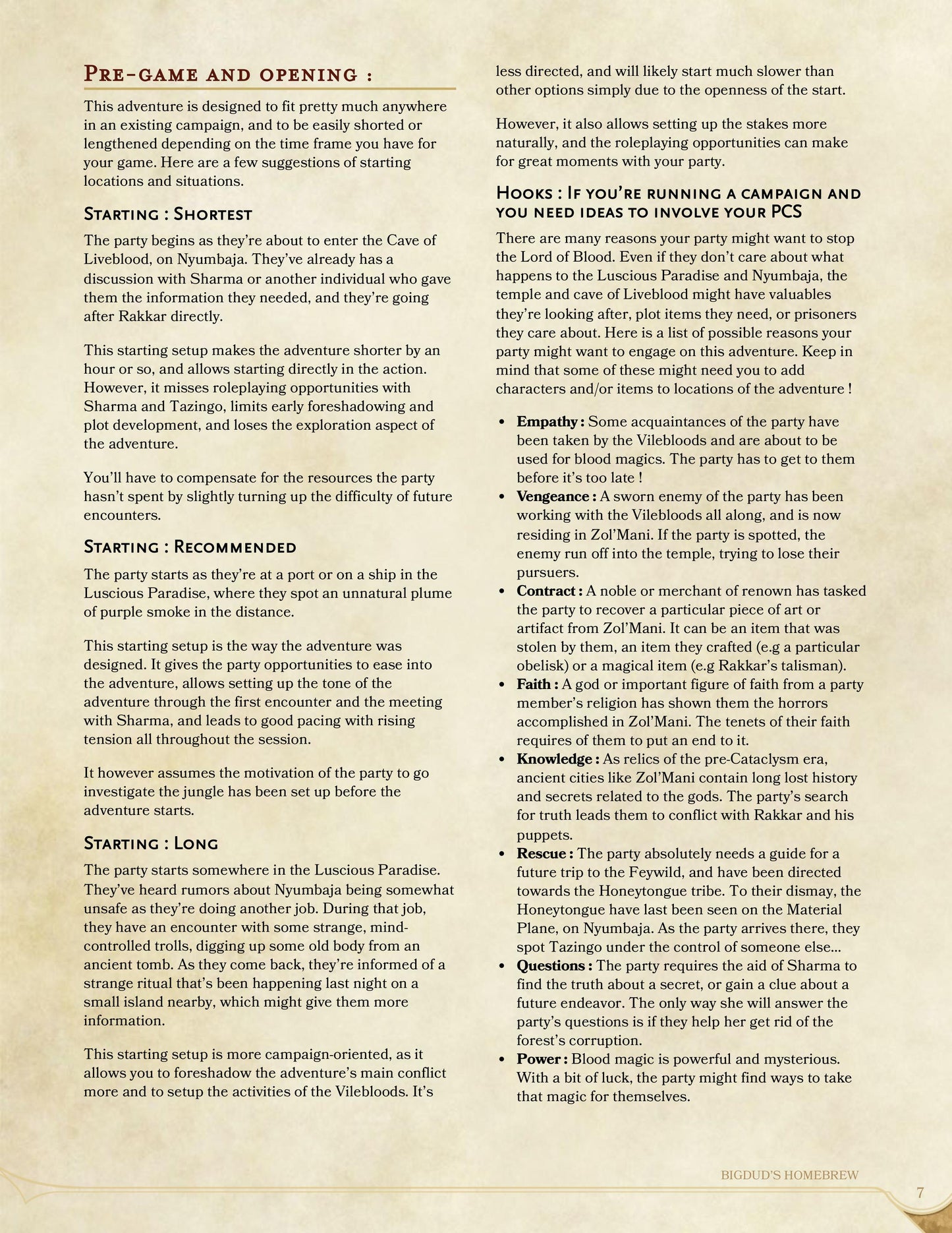 Zol'Mani and the Basin of Liveblood (Lvl 9-11)
