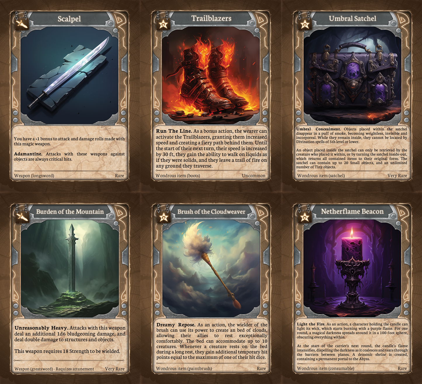 Claims of the Planes - Card Deck (15 items, 22 cards)